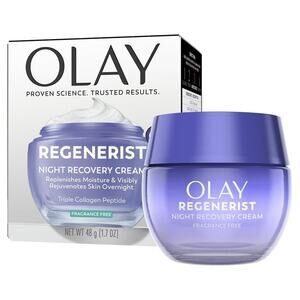NEW Olay Regenerist Night Recovery Collagen Peptide Niacinamide Moisturizer